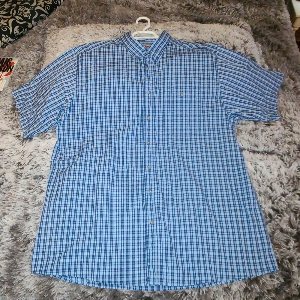 Wrangler Button Up Short Sleeve Dress Shirt